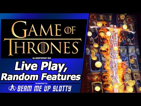 Game of Thrones slot - Live Play and Random Features in New Aristocrat Arc-Double game