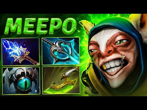 Meepo MID Is BACK! Immortal Gameplay with the New Top Build | Patch 7.39e
