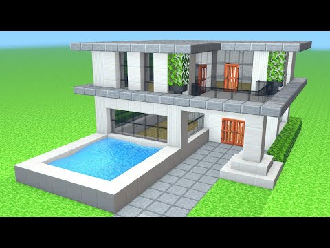 TUTO GRANDE MAISON MODERNE FACILE À FAIRE | Minecraft