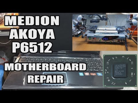 MEDION AKOYA P6512 Notebook Motherboard Repair--Black Screen