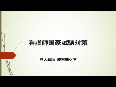 看護学科 看護師国家試験対策・終末期ケア