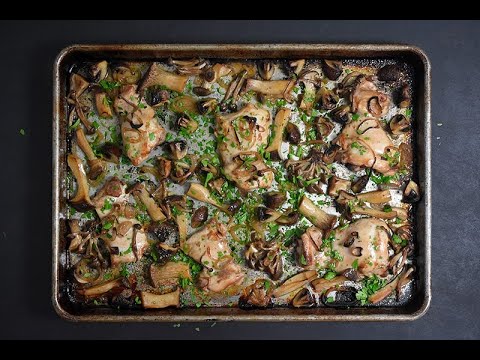 How to Make Sheet Pan Chicken & Mushrooms (Whole30, Paleo) LIVE From My Kitchen! | Nom Nom Paleo