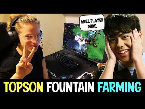 TOPSON TINY FOUNTAIN FARMING (feat MidOne) DOTA 2