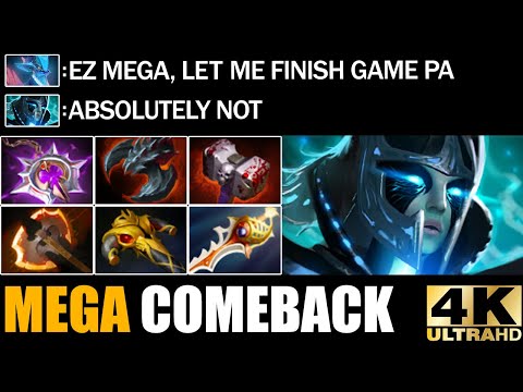 INCREDIBLE MEGA COMEBACK Divine Rapier + Basher Phantom Assassin  No One Can Survive 7.29 Dota 2