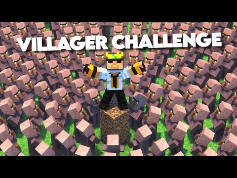 Can I SURVIVE against 100000 villagers in Minecraft