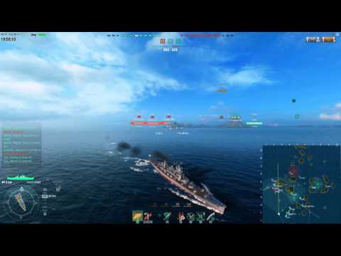 World of Warships: 140k Damage in 12 minutes Without Taking A Hit - Zao Commentary