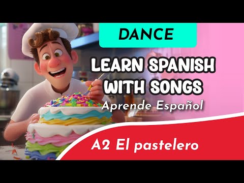 Los pasteles del pastelero Tommy canción, The Cake Song - Kid Easy Spanish Song to learn languages