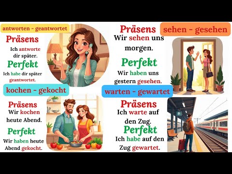 📚 140 German Sentences – Learn verbs in the present and perfect tenses! 🗣️💡