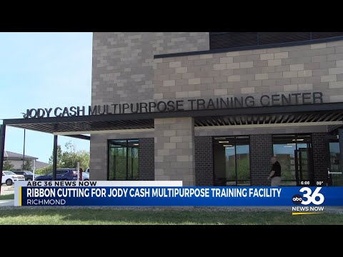 Ribbon cutting for Jody Cash multipurpose training facility