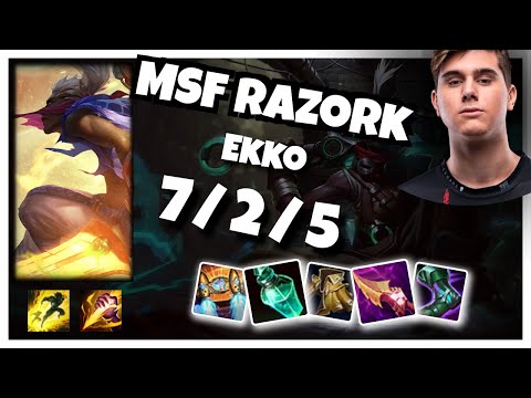 Ekko vs Karthus MSF Razork JUNGLE (7/2/5) - v11.1