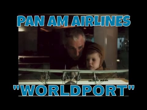 PAN AM AIRLINES JFK AIRPORT 1960 "WORLDPORT" PROMO FILM w/ BOEING 707   72382