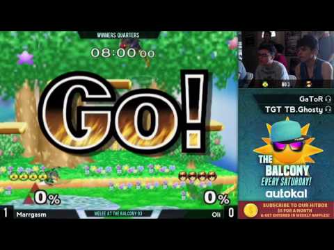 Melee @ the Balcony 93 - Winners Quarters ft. Oli (Falcon) VS Marrgasm (Sheik)