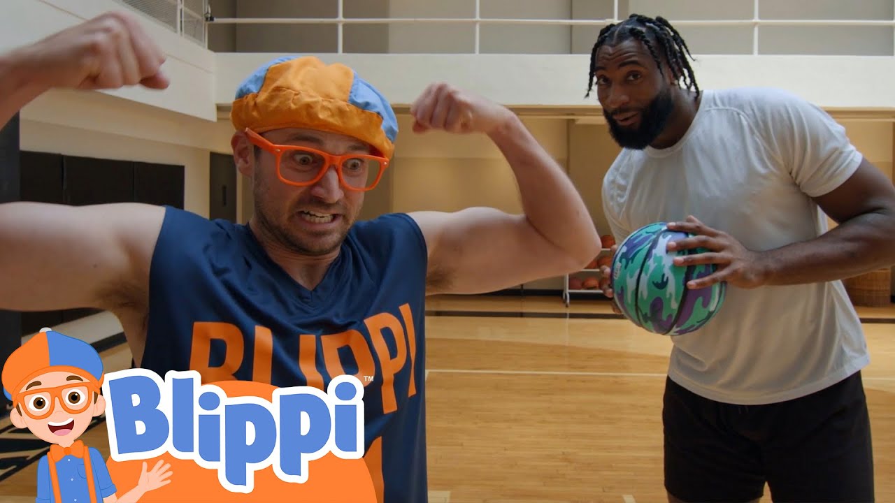 Blippi Learns to Play Basketball