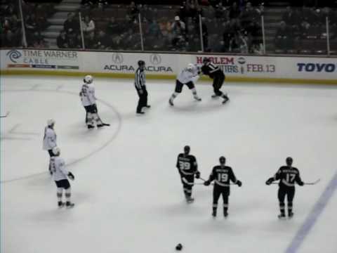 briga no jogo Ducks x Oilers