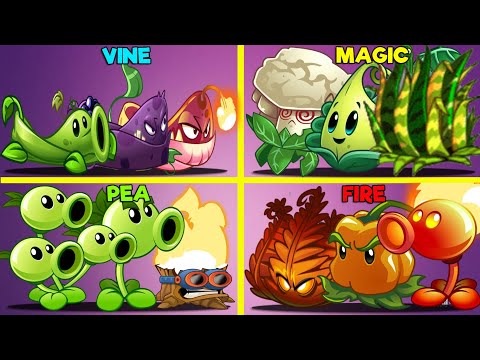 PvZ 2 9.4.1 New Plant Tiger Grass 4 Team Plants Vs Team Zombies-Which Team Is The Best?