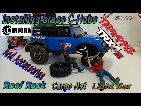 Installing Injora caster blocks and Roof Rack - Traxxas Trx4M bronco
