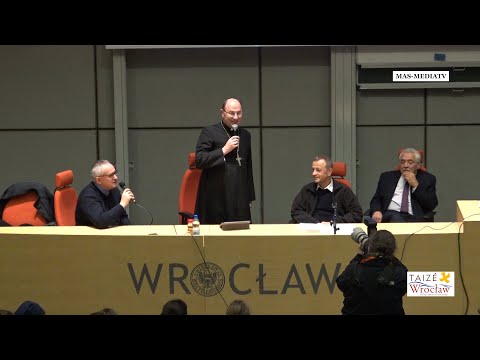 42 ESM TAIZE WROCŁAW - Abp POLAK, Prymas Polski - PRZEOR TAIZE brat ALOIS -  WORKSHOP