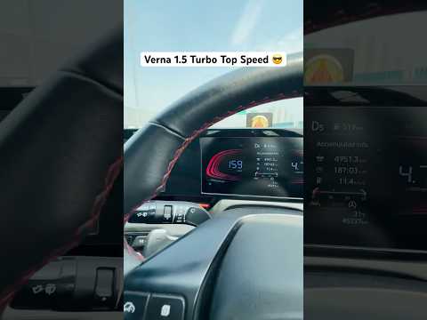 Hyundai Verna 1.5turbo🔥Top Speed 🚀 #shorts #topspeed #dragrace #funnyvideo #dangerous #verna #fyp