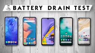 Download lagu Redmi Note 9 Pro vs Realme 6 Pro / POCO X2 / Galaxy M31 / Realme 6 - Battery Life Drain Test mp3