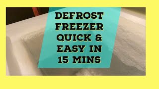 Defrost Freezer in 15 minutes