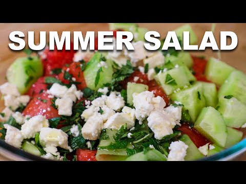 Cucumber Watermelon Summer Salad