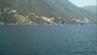 preview picture of video 'Visit Lake Como Italy video shot today of a Hydrofoil superfast boat.'