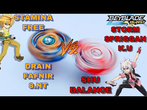UNEXPECTED : Drain Fafnir.8.Nt VS Storm Spriggan.K.U | Free Vs Shu | BURST EVOLUTION |