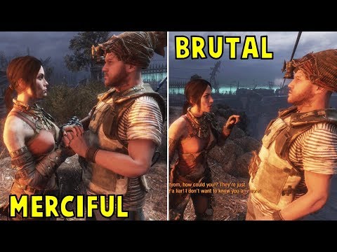 Metro Exodus - Be Merciful vs Be Brutal With Olga's Tribe -Both Outcomes- Metro 2019