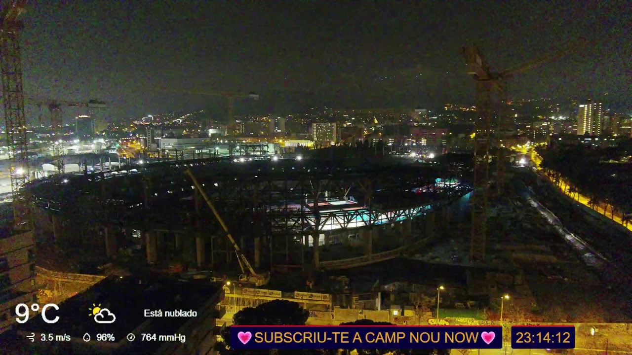 Emissió 4K en directe 18/02/25 de Las Obras del Camp Nou!