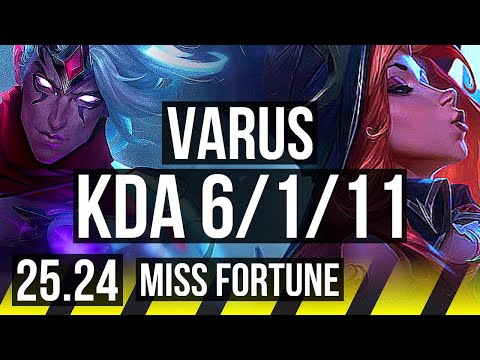 VARUS & Nami vs MISS FORTUNE & Pyke (ADC) | 6/1/11 | EUW Master | 25.24