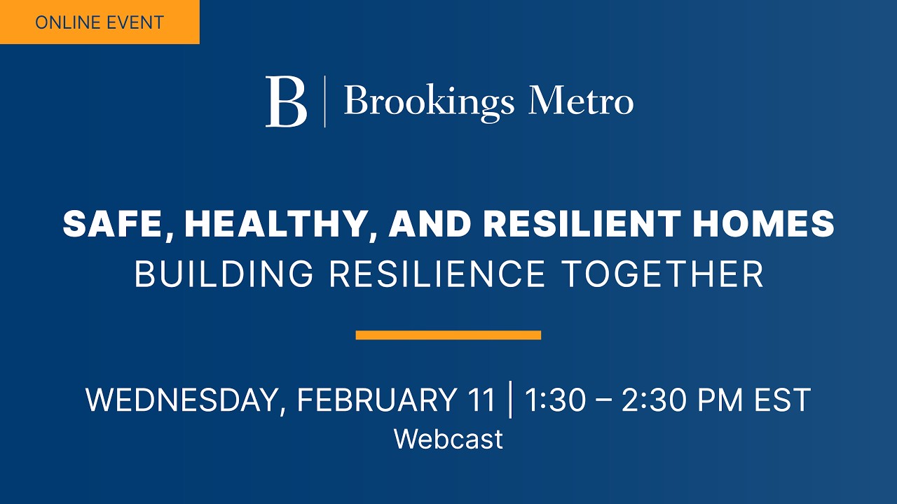 Safe, healthy, and resilient homes: Building resilience together