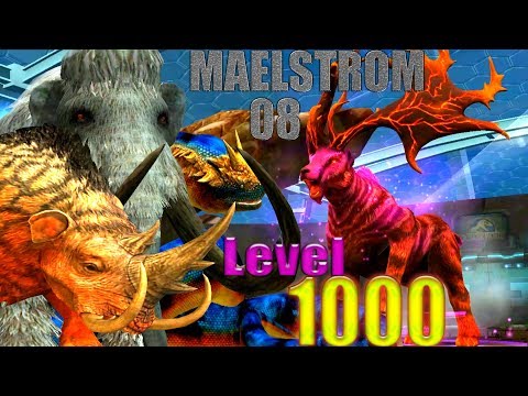 Mammotherium, Woolly mammoth, Titanoboa Level1000 Great War Maelstrom 08 | Jurassic world the game