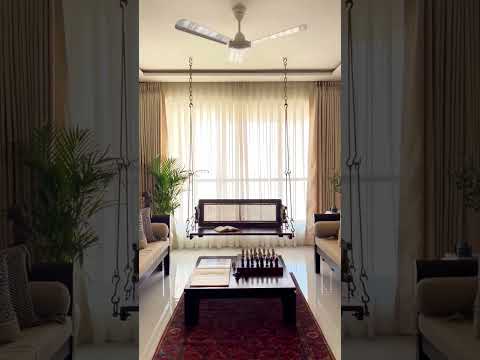 Jhoola design in living area