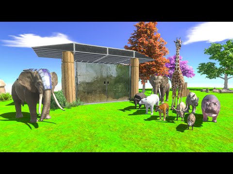 ROCKET ELLIE vs MODERN MAMMALS NEIGHBORS ARBS - Animal Revolt Battle Simulator
