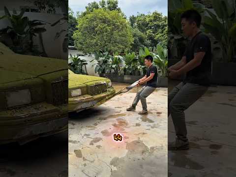 😱 تحدي رونالدو بـ7000 دولار! هل سينجح الأب في إصلاح السيارة؟ 🚗🔥 #shorts