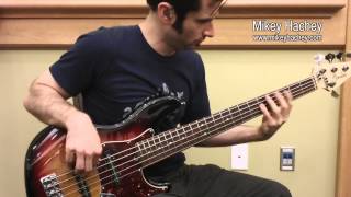 Mikey Hachey: Fender American Deluxe Jazz Bass V