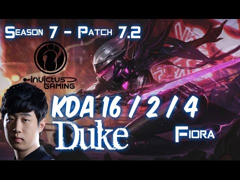 IG Duke FIORA vs MALPHITE Top - Patch 7.2 KR