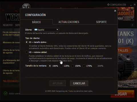 Cambiar idioma World Of Tanks - actualizado.  Change lenguage World Of Tanks - updated