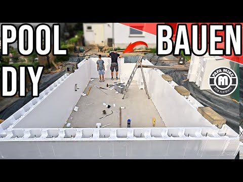 Build your own pool from Styrofoam blocks | My complete construction (DIY instructions)