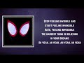 Amine Invincible Lyrics