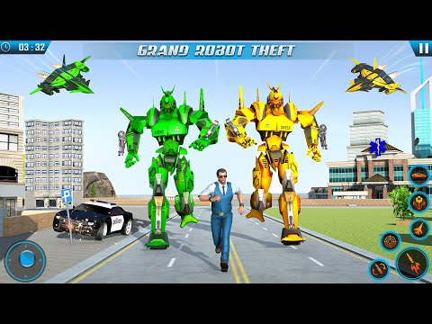 Transforming Robot Theft–Army tank transport games – Air battle |Stealth Robot Car Games 3d|#gaming