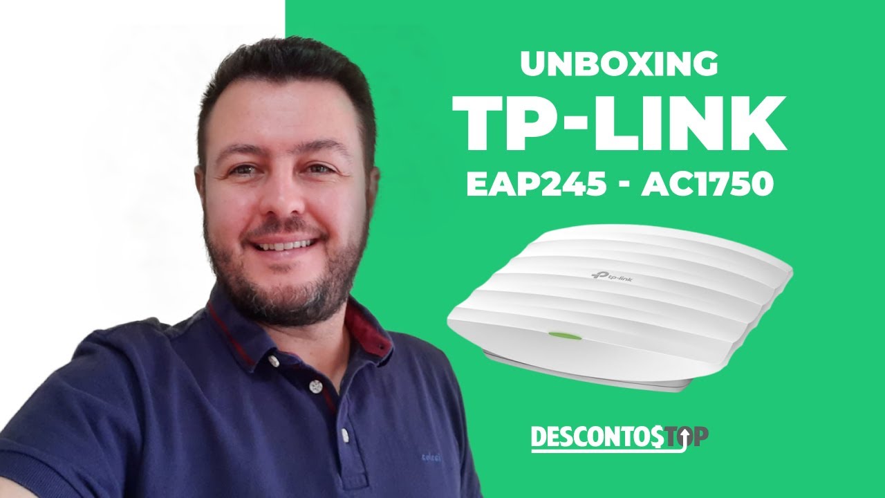 Miniatura da avaliação em vídeo de Access Point TP-Link EAP245 AC1750 MU-MIMO Gigabit PoE