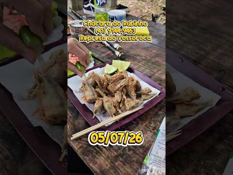 Saiu o frito de lambari na chácara do Rubinho (Represa do Vossoroca) #pesca #vossoroca #lambari
