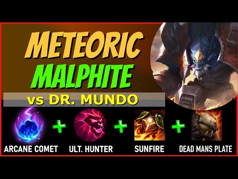 METEOR INCOMING! Make Mundo Ragequit! - MALPHITE TOP vs DR. MUNDO - S10 League of Legends