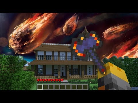 Insane Minecraft Meteor Shower DESTROYS My House! 💥 Mods