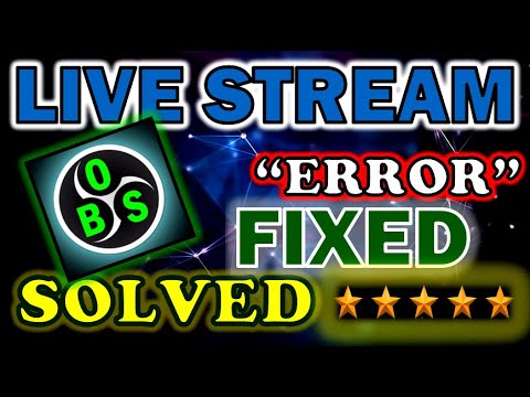 How To Fix OBS error solution 2025 | obs studio error solved | live stream error fixed solved 2025
