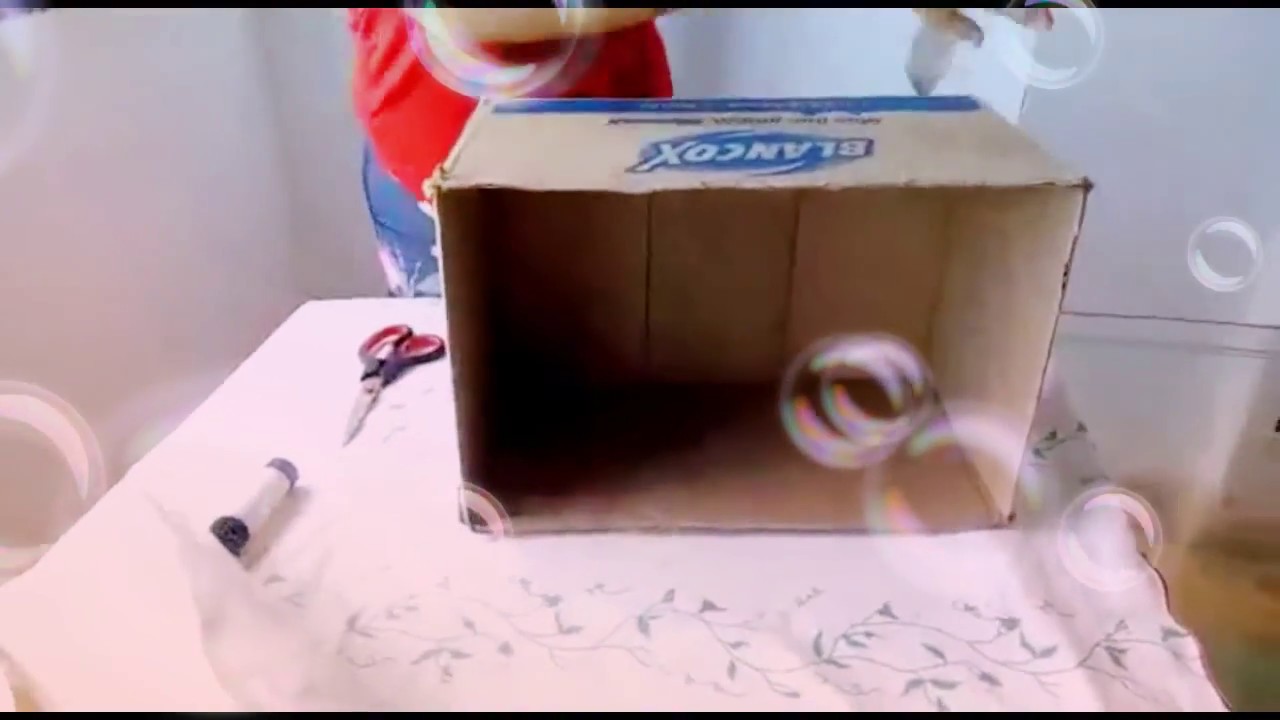 Como decorar una caja de cartón fácil y rapido