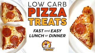 Easy KETO PIZZA Treats 🍕 FAST Low Carb Pizza Recipes for Lunch & Dinner!
