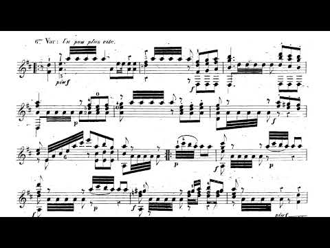 Fernando Sor - Morceau de Concert for Guitar, Op. 54 (1832) [Score-Video]