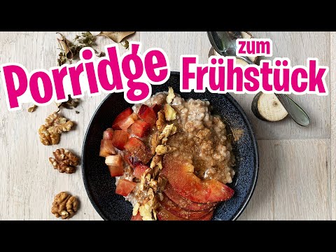 TCM PORRIDGE mit Zwetschken, Walnüssen, Honig und Zimt!